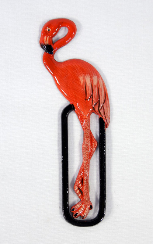 Bookmark-bird-flamingo