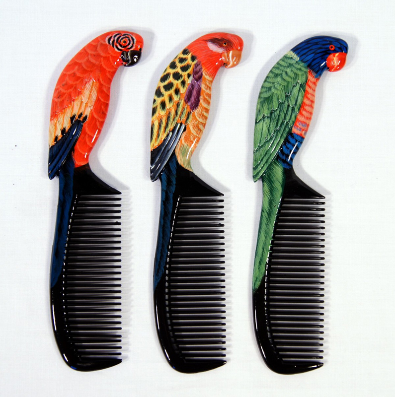 Comb-bird-parrot
