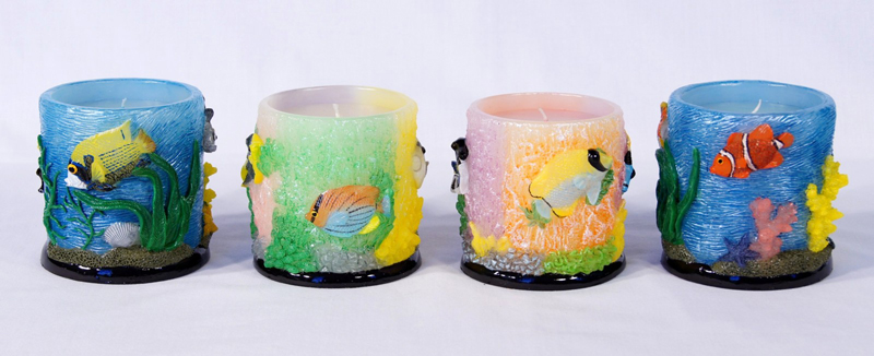 Candle-penholder-tropical Fish