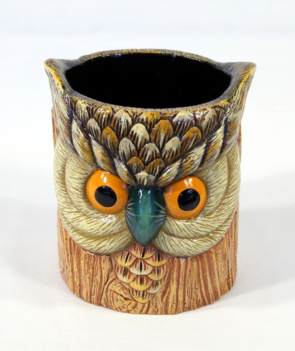 Container-pen Holder-bird-owl