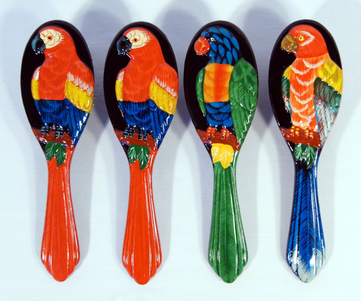 Hair Brush-bird-parrot