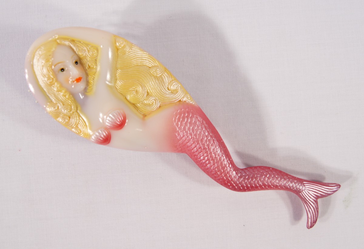 Hair Brush-animai-fish-mermaid