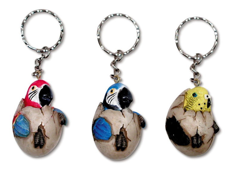 Key Chain-parrot Hatching Out Egg