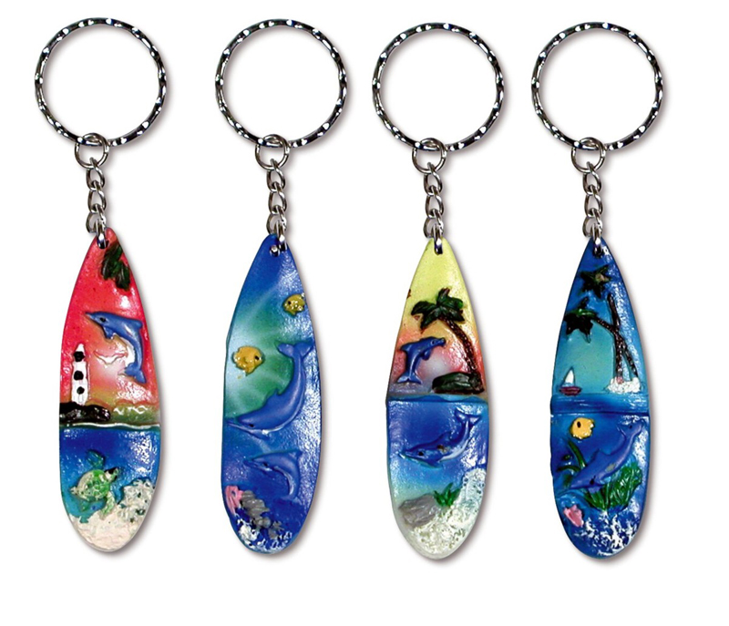 Key Chain-surf Board,Ocean View